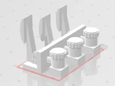 RC 1 10 Pedal Car Accesories 3D print model