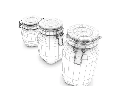 Glass Jar Pack 3D model
