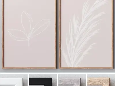 Photo Frames Set 450 3D model