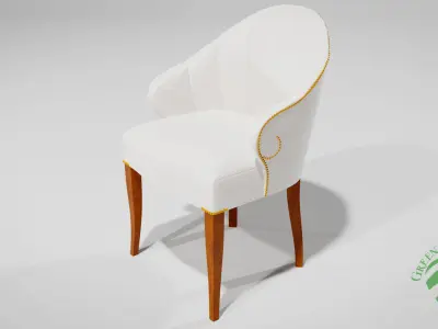 Luxury Leather Chair 3D model