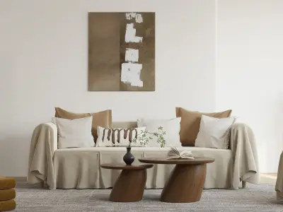 the silence of residential indoor 3 d model 3D model