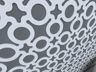 3d wall panel Low-poly 3D model