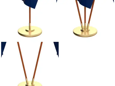 Utah Flag Pack 3D model