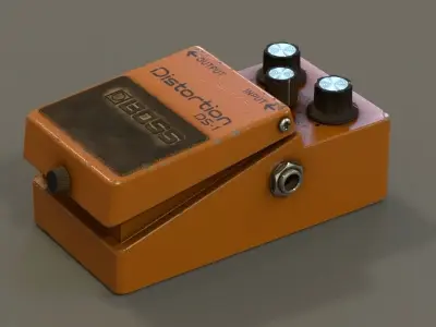 Boss guitar effects pedal 3D model