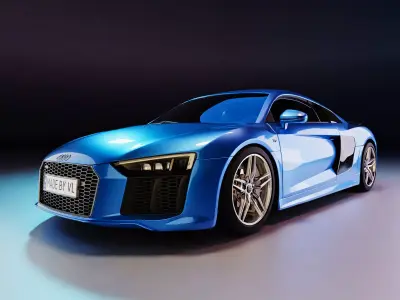 Audi r8 sport car 3d 3D model