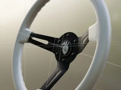 Grip Royal Steering Wheel Low-poly 3D model