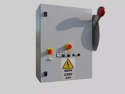 Power Box Low-poly 3D model
