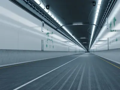Japanese Underpass tunnel  3D model