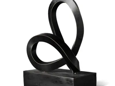 RH CAST METAL ABSTRACT SCULPTURE 4 3D model