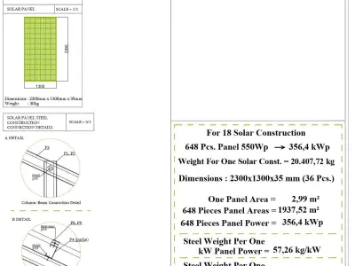 356 kWp Solar Project Type 9 3D model