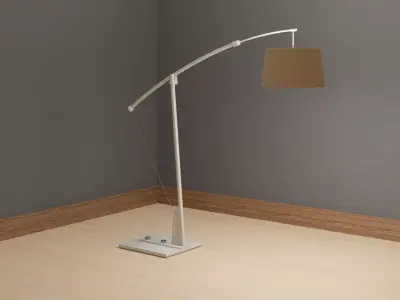 Standing light FL225W Low-poly 3D model