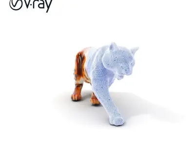 Cheetah Model Pack Low-poly 3D model