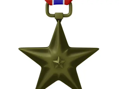 US Medals set 3D Model Collection