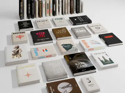 Book Collection 02-Assoulin Coffee Table Books 3D model