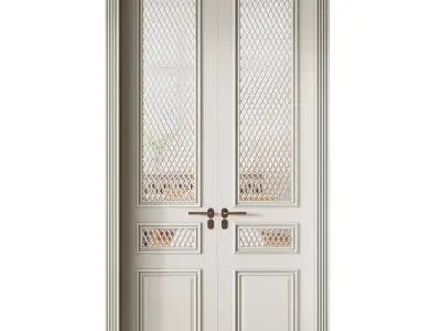 Classic interior door 28 3D model