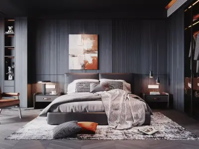 Bedroom Collection 07 For Unreal Engine 3D model