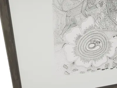 Picture Frame - World Low-poly 3D model