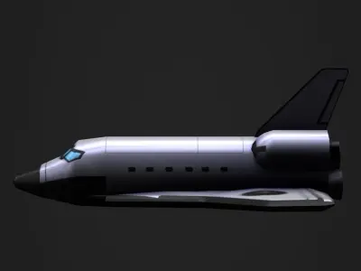 3DP Spaceships Collection - The Shuttle Low-poly 3D model