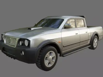 Pickup Truck - Car - Mitsubishi L200 Outdoor - Picape - Carro 3D model