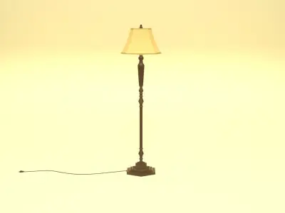 PBR Floor Lamp 3D model