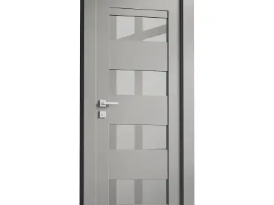 Modern interior door 16 3D model