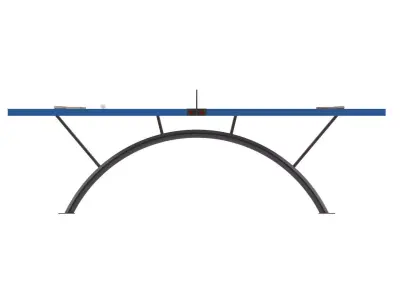 Ping pong table 3D model