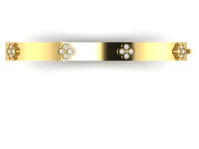 Van Cleef bracelet bangle 3D print model 3D print model