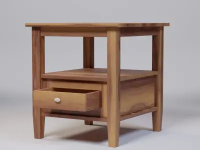 Lark Manor Nortonville End Table 45x50x50 Low-poly 3D model