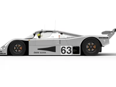 Mercedes Benz C9 GT 1987 Sauber Racing 3d model 3D model