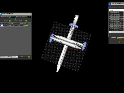 Nail cross model 684 3D print model