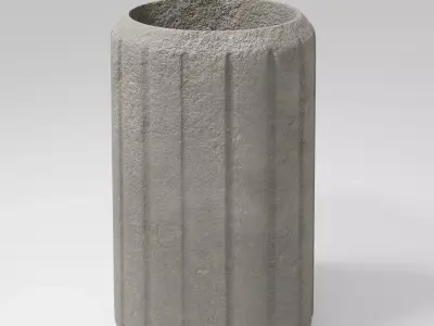 Dump  Street Bin  Free 3D model