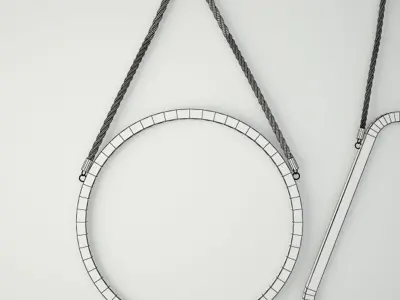 Wood Mirrors 3D model