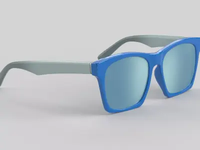 Rasha Eyewear Glasses Low-poly 3D model