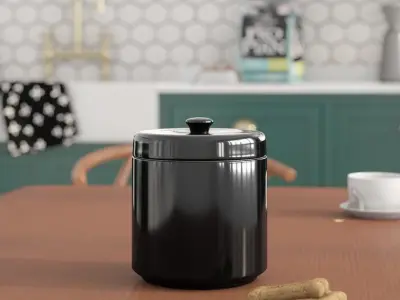Kitchen Canister - 2 Colour 3D model