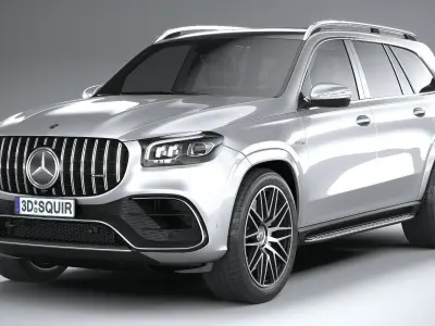Mercedes-Benz GLS63 AMG 2021 3D model