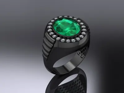 Jewelry Ring Gold 3D print model