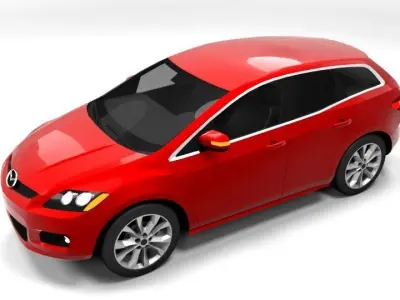 MAZDA CX7 LOWPOLY Low-poly 3D model