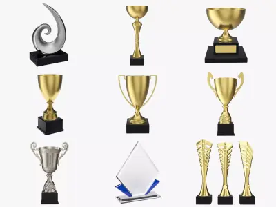 Trophy vol1 3D Model Pack