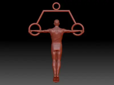 Athlete 3D print model