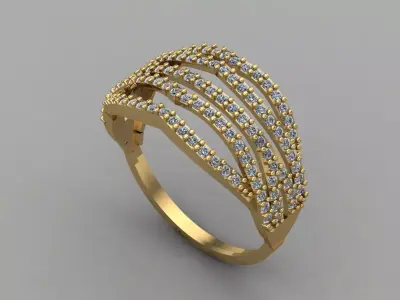 Women Ring 3DM Womens Ring 3d models 3D print model 3D print model 44