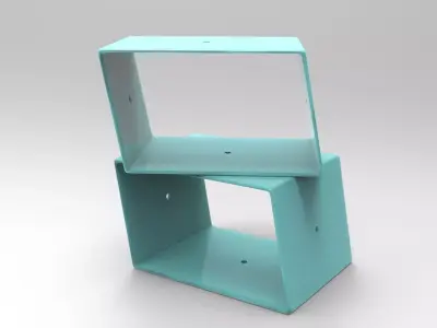 Oko Bookcase Low-poly 3D model