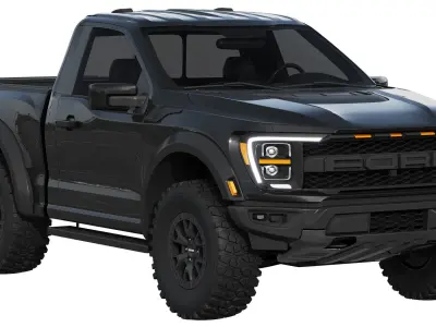 F-150 Raptor Regular cab 2022 3D model