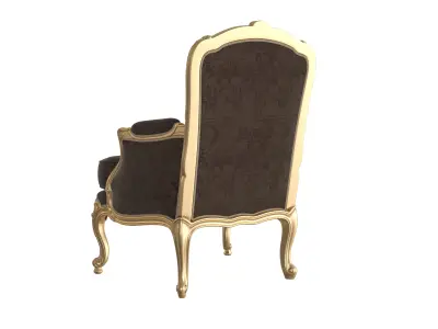 Brown luxury armchair by Modenese 3D model