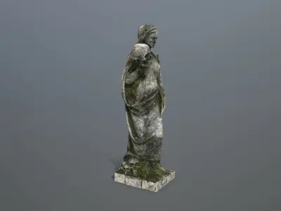 Afrodit Statue Low-poly 3D model