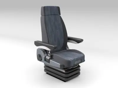 General Truck and Bus Driver Seat 3D model