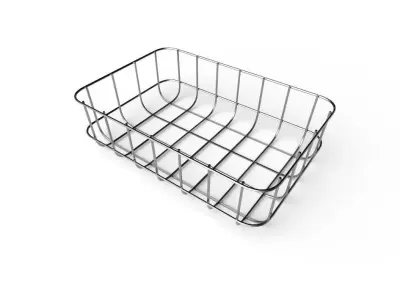 Wire Bin M01 Low-poly 3D model