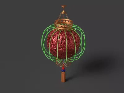 Chinese dragon ball  lantern  3D model purchase