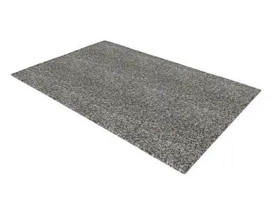 Grey Rug Low-poly 3D model