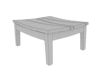 Bongcan table and chair Free low-poly 3D model