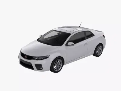 2010 Kia - Forte Koup SX Low-poly 3D model